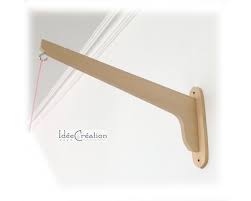 Support Mural Equerre Pour Mobile Bebe En Bois Massif Etsy Support Mural Support Mobile Bebe Potence Mobile Bebe