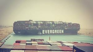 The suez canal is a major shipping lane as it's the fastest route between europe and asia. Eykjha3vpl Khm