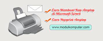 Friday, february 16, 2018 microsoft office, word. Cara Membuat Dan Mengeprint Kop Amplop Di Microsoft Word Modul Komputer