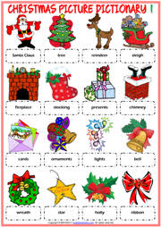 Christmas lesson plans include vocabulary, language and story exercises focusing on christianity and the story of jesus, fun exercises centering other christmas activities & exercises for esl teaching. Christmas Esl Vocabulary Worksheets