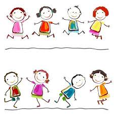 Gruppo Di Bambini Felici Che Giocano Immagini Bambini Illustrazioni Vettoriali