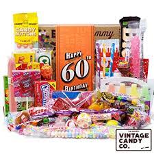 If you are looking for best birthday gifts for a 60 years old man, you are on the right page. Amazon Com Vintage Candy Co 60th Birthday Retro Candy Gift Box 1961 Decade Nostalgic Candies Fun Gag Gift Basket For Milestone Sixtieth Birthday Perfect For Man Or Woman Turning