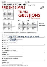 Fill In Do Does Don T Or Doesn T Pin On Anglais
