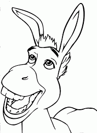 Download Donkey The Happiest Friend Of Shrek Coloring Pages Or In 2020 Canvas Art Painting Valentines Day Coloring Page Drawings