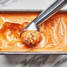 Swirled No Churn Thai Tea Ice Cream Recipe Ice Cream Recipes Thai Tea Ice Cream