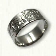 Custom Palladium Norwegian Love Wedding Band Available In All Metals And Sizes Custom Wedding Band Custom Wedding Rings Wedding Band Designs