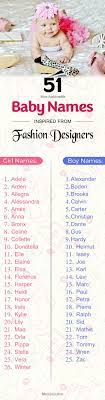 Our female name generator is very similar to our first name generator except that it focusses on name for girls. 51 Most Fashionable Baby Names Inspired From Fashion Designers Modern Baby Names Baby Names Unisex Baby Names