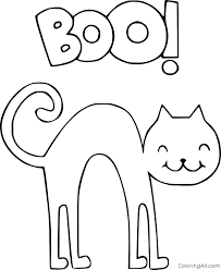 From history and biological anatomy to their behavioral patterns, there's a lot to know about cats. Halloween Cat Coloring Pages Coloringall