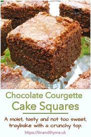 Chocolate Courgette Cake A Sweet Vegetable Traybake Tin And Thyme Chocolate Courgette Cake Courgette Cake Recipe Healthy Cake Recipes