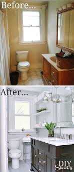 However, swanky flooring like this costs up to $10 per tile, not including installation. 10 Pretty Diy Small Bathroom Makeovers Budget Ideas Ohmeohmy Blog Home Home Remodeling Home Diy