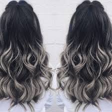 Love The Black To Grey Balayage Gray Balayage Balayage Hair Balayage Hair Dark Black