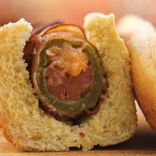 Bacon Wrapped Jalapeno Popper Dogs Recipe By Tasty Video Recipe Video Hot Dog Recipes Dog Recipes Recipes