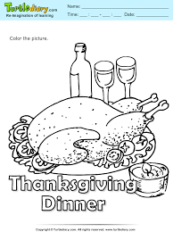 Use the button below to download all the pages combined into one printable pdf file. Thanksgiving Dinner Coloring Page Turtle Diary