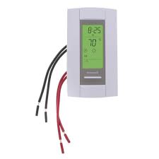 There should be instructions on how to set the thermostat up to energize the g green wire with electric heat if you do have electric heat. Tl8230a1003 Honeywell Tl8230a1003 Line Voltage Thermostat Supplyhouse Com