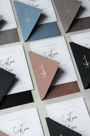 Minimal Wedding Invitations Handmade Envelopes With Gold Foil Pressed Names Minimal Wedding Invitation Handmade Wedding Invitations Wedding Invitations Boho