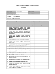 Check spelling or type a new query. Daf Pertanyaan Audit Internal 2016 Ptpp