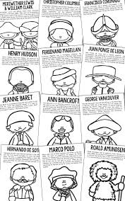These Explorers Coloring Pages Make Easy Crafts To Go Along With Your History Lessons On These Famous Figur Mini Books History Activities Interactive Notebooks
