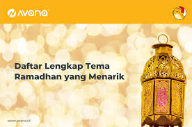Contoh desain kaos reuni untuk reuni sdit husna dengan tema teman terus berteman. 5 Tema Ramadhan Yang Menarik 2021 Avana Avana