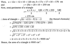 Ncert Solutions For Class 9 Maths Chapter 12 Heron S Formula Ex 12 1 Cbsetuts Com Math Solutions Chapter
