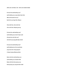Chords for lagu can mali can.: Lirik Lagu Can Mali Can