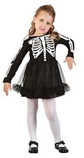 Bristol Novelty Skeleton Girl Toddler Dress Age 2 3 Years Best Halloween Costumes Dre Toddler Fancy Dress Halloween Fancy Dress Outfits Skeleton Fancy Dress