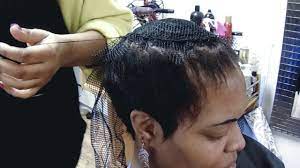 It frames the face beautifully making you look stunning and gorgeous. Partial Sew In On Short Hair Inspired By Fantasia Youtube