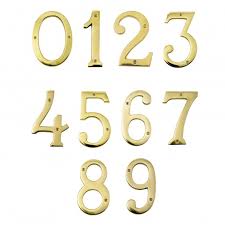 The mayor's official residence is a beautiful mansion. 6 Inch Extra Large Polished Brass Numbers Black Country Metalworks