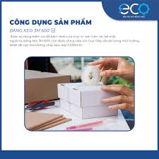 Băng keo 3M 600 độ bám dính tốt chuyên dùng trong phòng in, đóng gói, dán  tiền (19mm dài 33 mét)