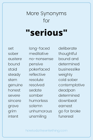 More Synonyms For Serious Writing Tips Book Writing Tips Writing Tips Creative Writing Tips