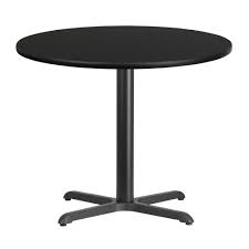 36 Round Black Laminate Table Top With 30 X 30 Table Height Base With Images Laminate Table Top Flash Furniture Table Height