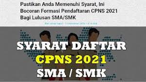 Lowongan cpns pemerintah provinsi kalimantan utara posisi : Syarat Pendaftaran Cpns 2021 Bagi Lulusan Sma Smk Youtube