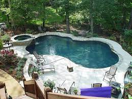 Pool Into Steep Slope Pools Backyard Inground Pool Landscape Design Backyard Pool Landscaping