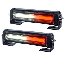 Red White Emergency Strobe Light Set