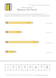 Measurement Worksheet Measure The Pencils Measurement Worksheets Kindergarten Math Activities Math Measurement