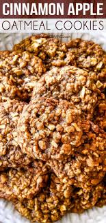 Cinnamon Apple Oatmeal Cookies Fall Cookie Recipes Apple Oatmeal Cookies Cinnamon Oatmeal Cookies