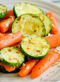 Learn how to cook zucchini 4 ways—grilled, roasted, steamed and sautéed. Carrots And Zucchini With Parmesan Creations By Kara