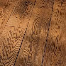 Smoked Specialties Hand Scraped Wire Brushed Smoked Engineered Sandstone White Oak Smoked Cinnamon Solid Hardwood Floors Flooring Hardwood