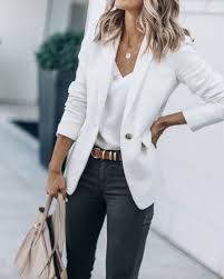 Black And White Blazer Womens Outfit 40 Outstanding Casual Outfits You Need To See The Chic Pursuit Office Casual Outfit Work Outfits Women Business Casual Outfits