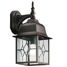 Portfolio Litshire 15 62 In H Oil Rubbed Bronze Medium Base E 26 Outdoor Wall Light In The Outdoor Wall Lights Department At Lowes Com