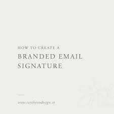 Black And White Email Signature How To Create A Branded Email Signature For Creative Entrepreneurs Email Branding Email Signatures Email Signature Design