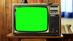 1980s Television Green Screen Zoom In Stock Footage Green Television Screen Footage Objek Gambar Gambar Bergerak Gambar