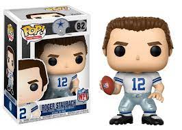 Pop Sports Nfl Legends Roger Staubach Nfl Fantasy Football Pop Figurine Dallas Cowboys Pro Shop