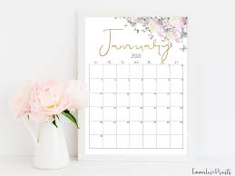 2021 Calendar Printable Calendar Botanical Calendar Rg 1 Printable Wall Calendar Printable Calendar Wall Printables