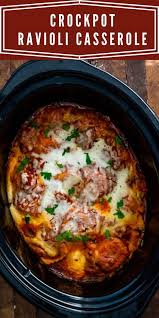 Crockpot Ravioli Casserole Recipe Easy Good Ideas