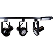 Rear Loading Gimbal Ring Led Track Lighting Kit Black Finish Par30 13w 4k Led Bulb 50005 3kit 4k Bk Direct Lighting Com 888 628 8166
