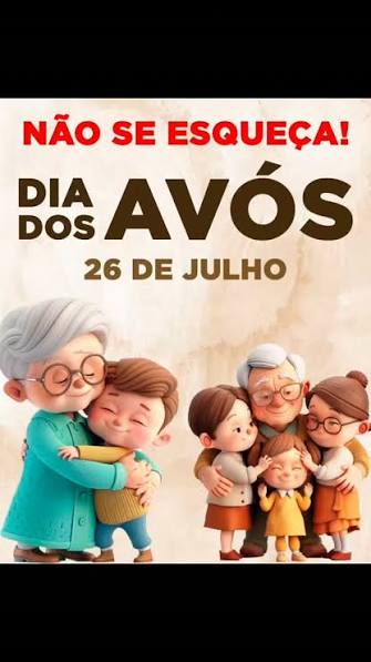 Feliz dia dos avós, meu povo!