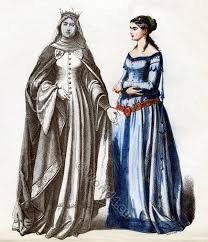 14th Century Clothing Of German Nobility Middle Ages Clothing Medieval Fashion 14th Century Clothing