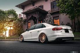 Gold Avant Garde Wheels Adorning Bespoke White Audi S4 V6t Avant Garde Wheels Audi S4 Audi