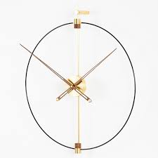 Treading carefree between wall decor and functionality modern wall clocks are not only changing their look but also their users' perception of time. Luxury Extra Large Metal Wall Clock Modern Design Minimalist Style Iron Art 3d Decoration Clocks Wall Watch Home Decor 80 Cm Nana S Corner Beauty Cosmetic