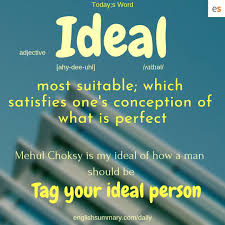 Ideal Meaning And Examples In English Learn English Words English Vocabulary English Lessons